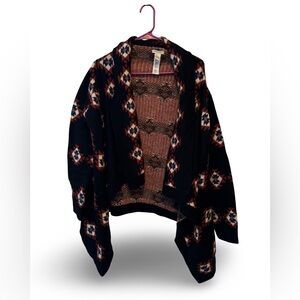 Forever 21 Multicolor Geometric Cardigan